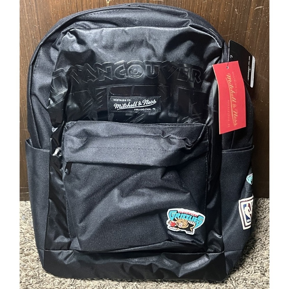 NEW Mitchell & Ness Vancouver Grizzlies NBA Black Backpack Vintage Logo